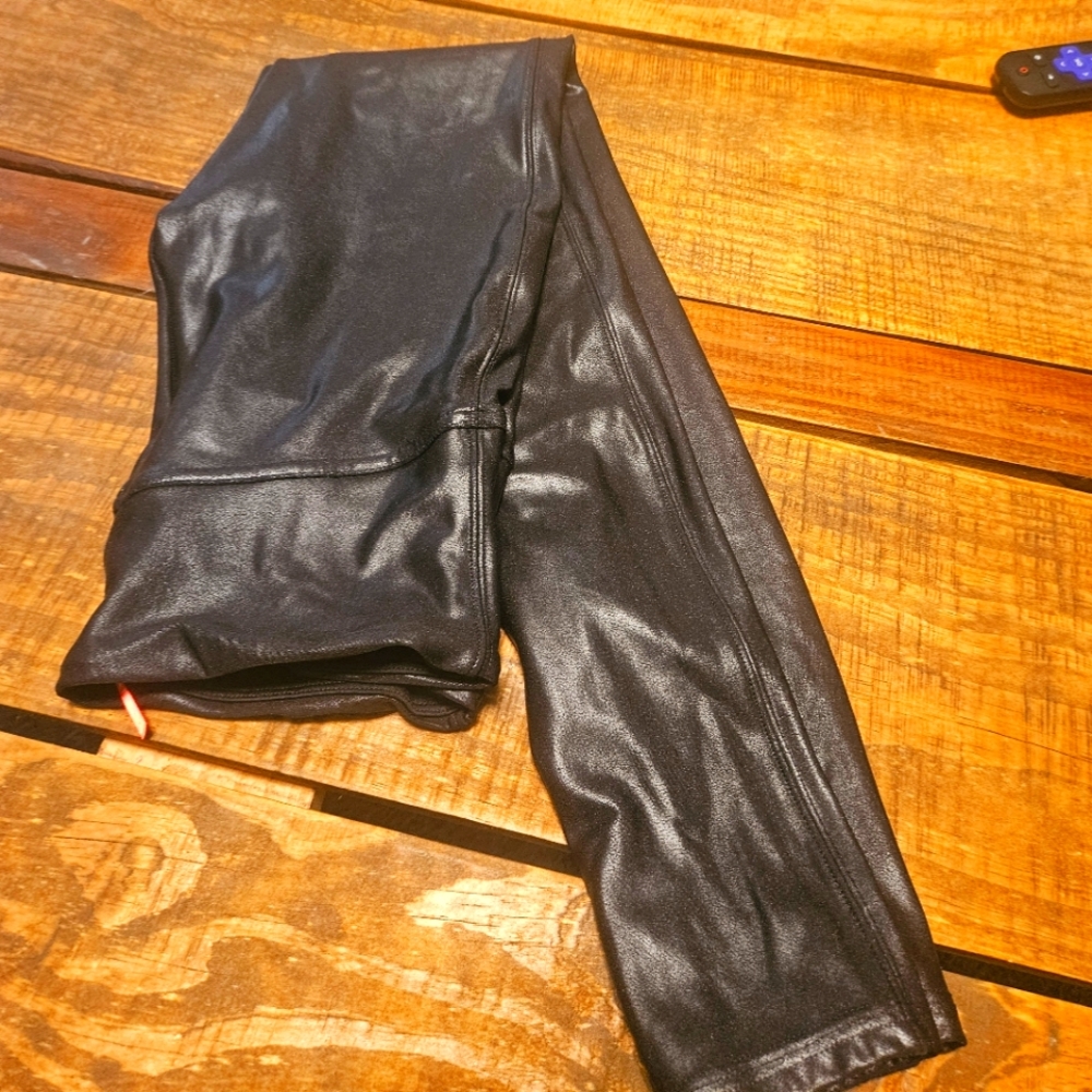 SPANX skinny pleather leggings